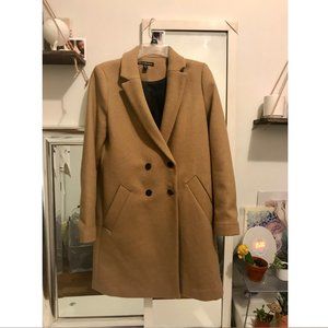 Zara wool camel double-breasted coat
